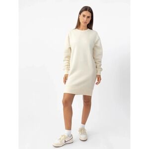 Cozy Earth Women's CityScape Crewneck M Cottagecore Luxury Cream Luxury Dress